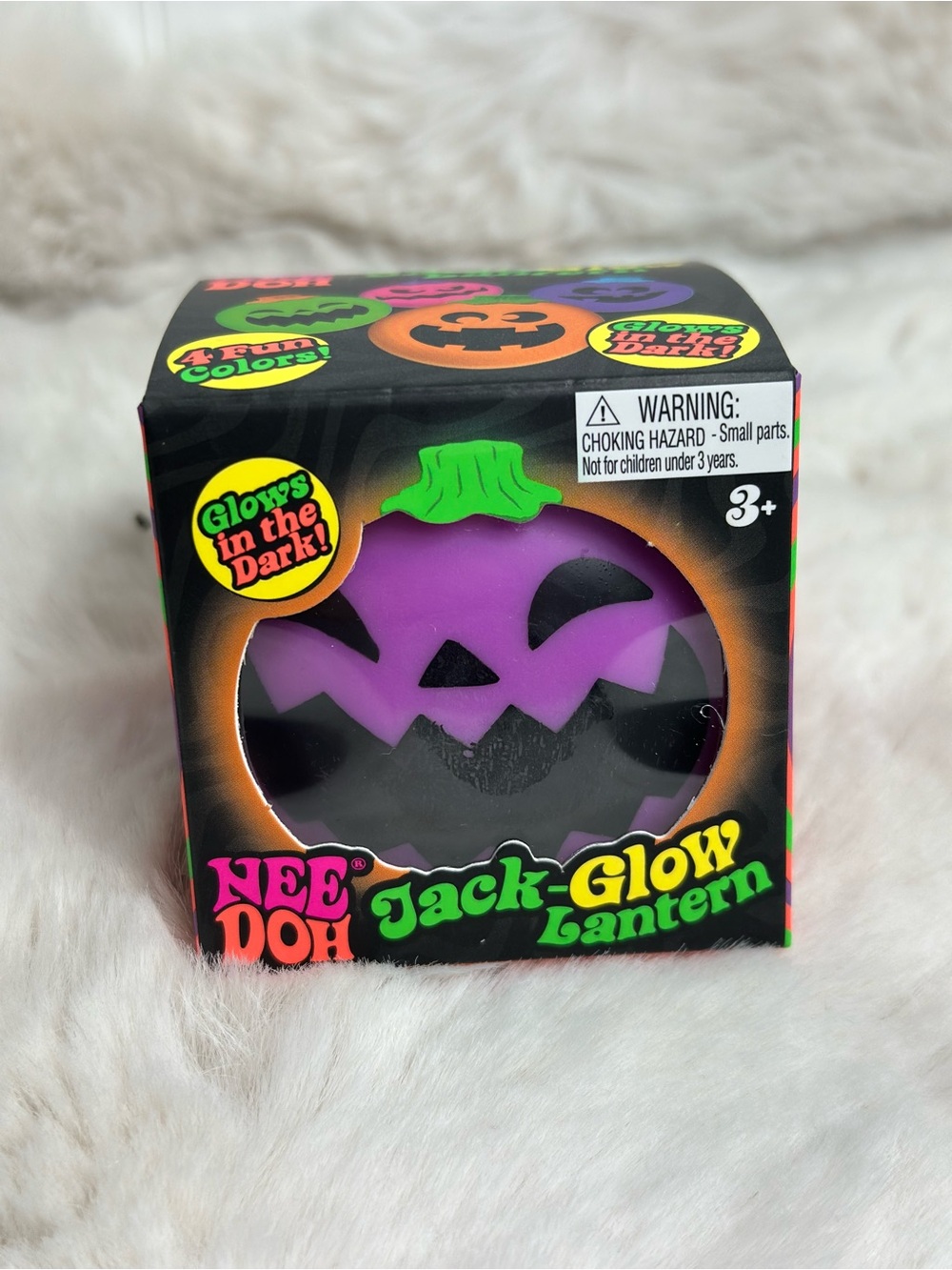 NeeDoh Jack-Glow Lantern Squishy Toy - Purple